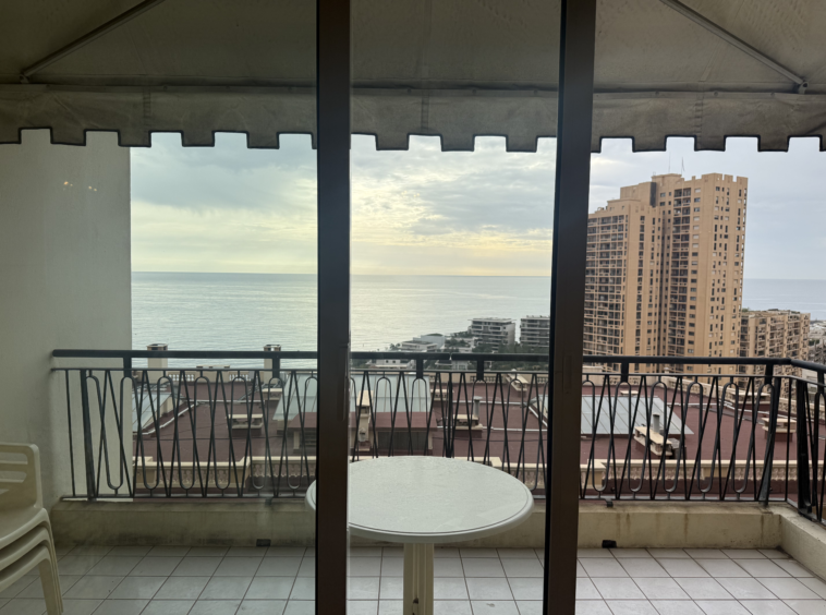 Terrasse vue mer à Monaco